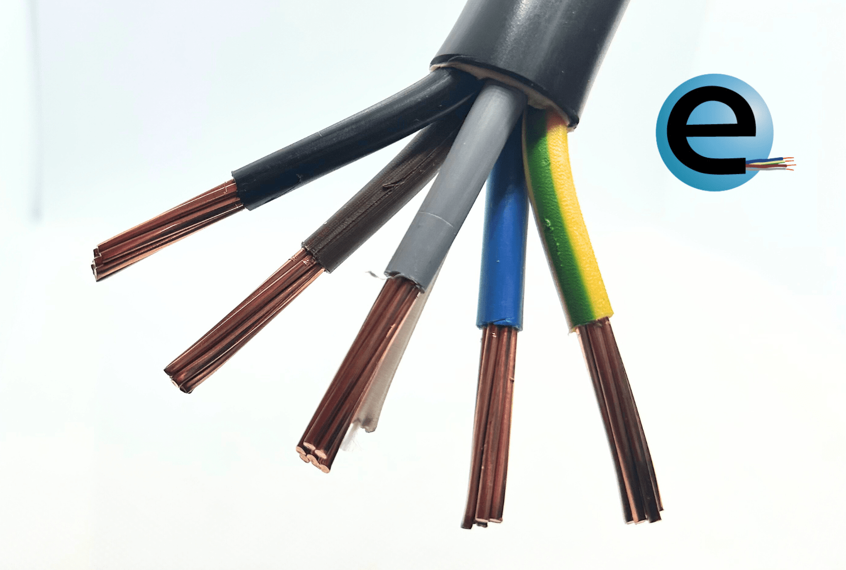 Câble électrique U-1000 R2V 3G1.5 mm² - le ml